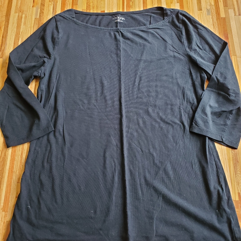 Merona Boat Neck 3\4 Sleeve Top